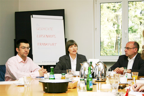 Pressekonferenz mit Klaus Fischer, Michael Werner und Sabine Hock